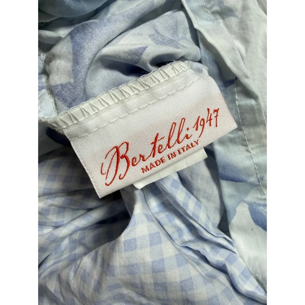 Bertelli 1947 Italy Floral Cotton Duvet Full Restoration Hardware + pillow shams